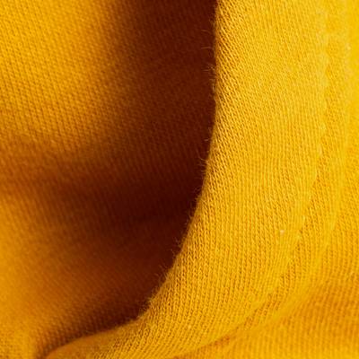 close-up of a hoodie's front pocket