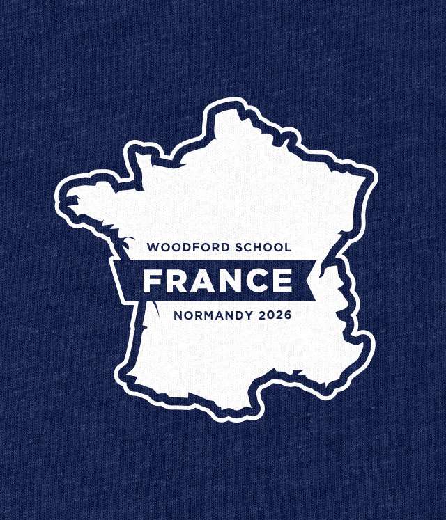 School trip hoodies design with a map of France