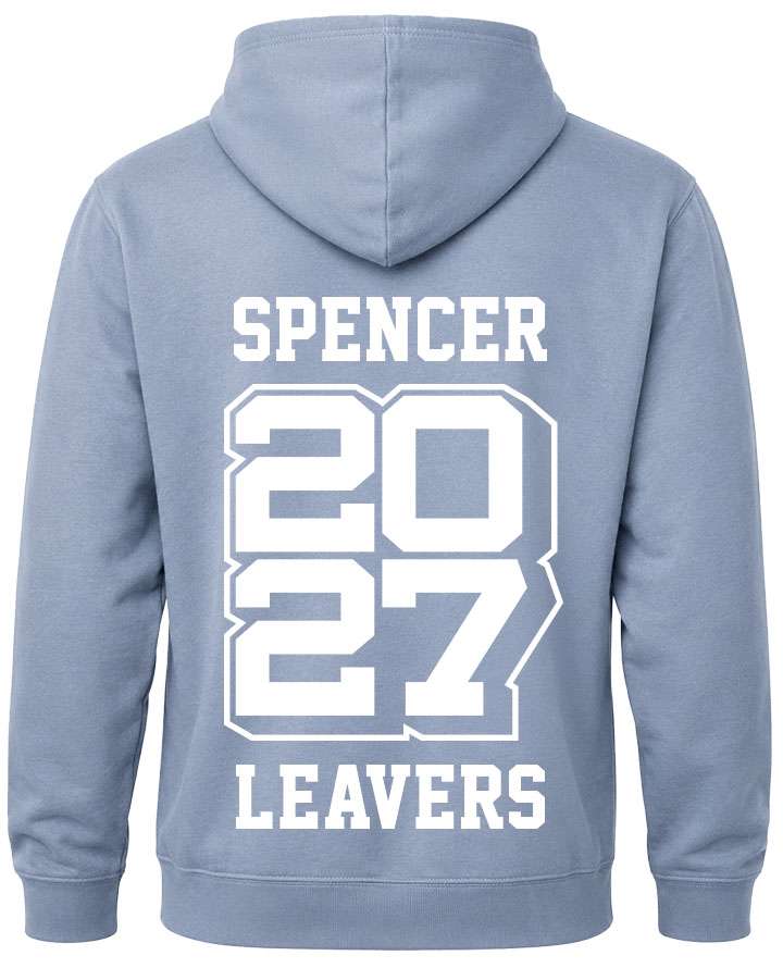 leavers hoodies list of names design with leavers printed across shoulders, names in a list, nickname printed at the bottom