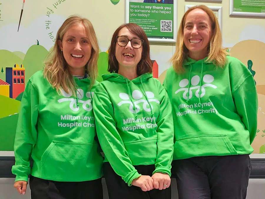 Printed hoodies for Milton Keynes Hospital Charity