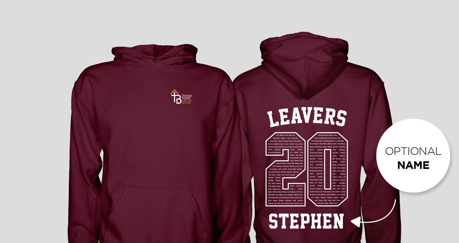 Thomas Becket Catholic School Leavers Hoodies 2020