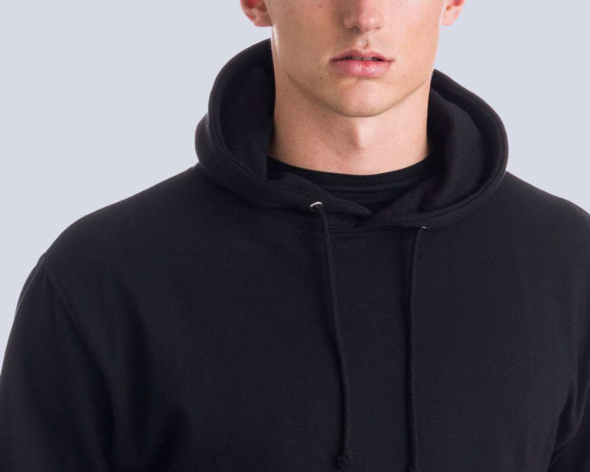 man in black hoodie