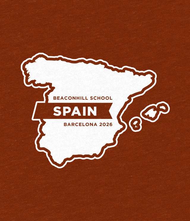 School trip hoodies design with a map of Spain