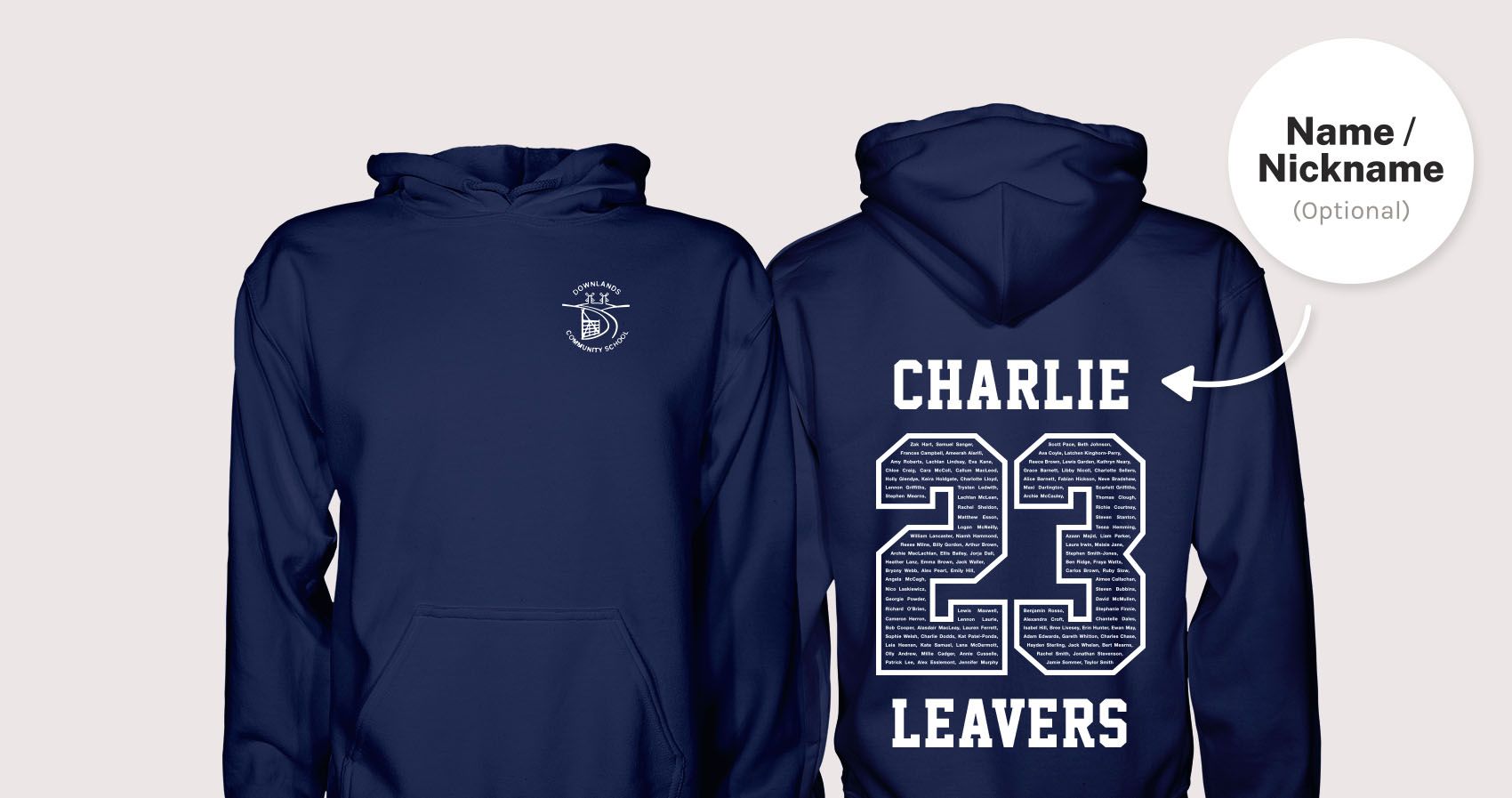 Downlands Community School Leavers Hoodies 2023 null
